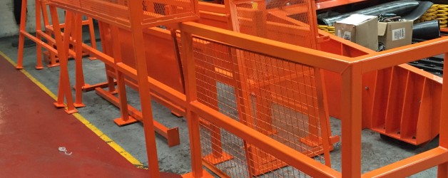 Set of barriers & guards supplied to local steel stockholders